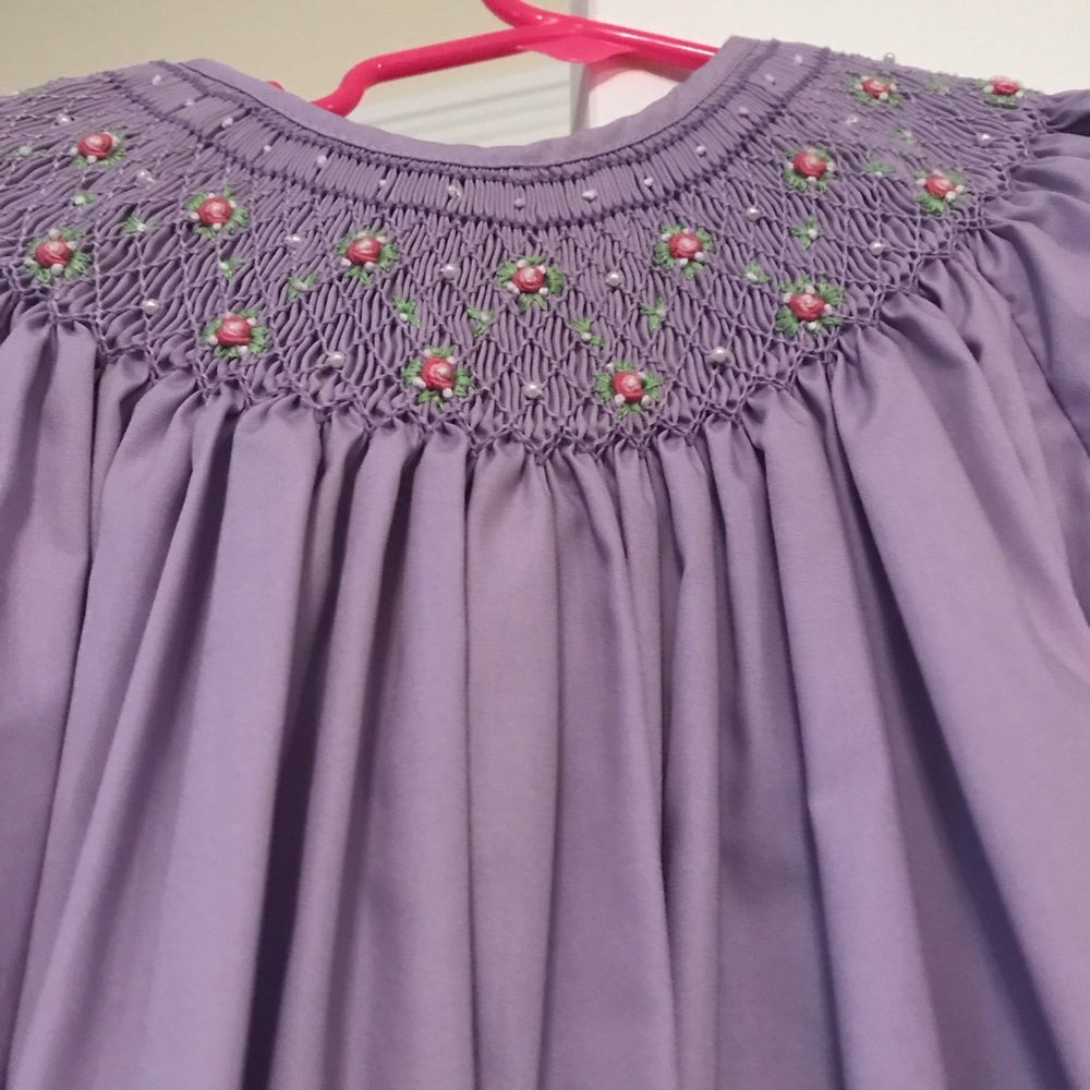 Purple smocked dress. *Perfect for Easter*